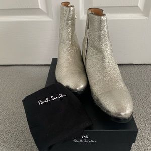 PAUL SMITH Metallic Leather Brooklyn Boots